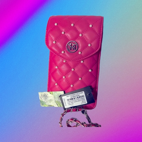 Badgley Mischka Handbags - NWT-Badgley Mischka Pink Phone Crossbody Bag